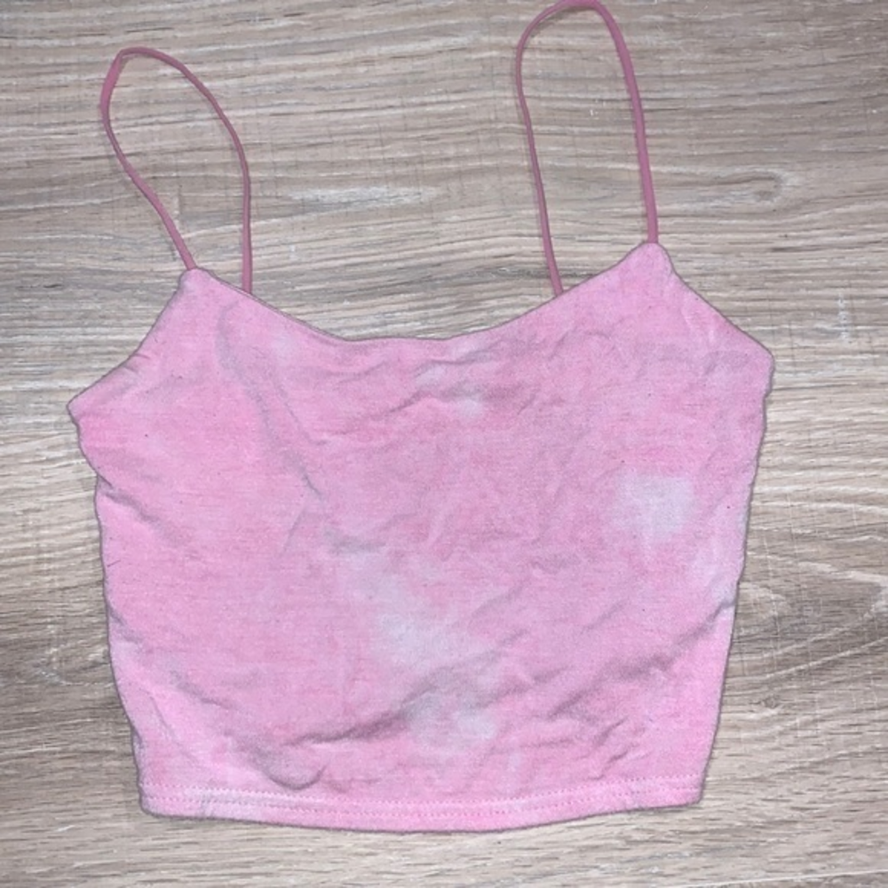 Pacsun tie dye pink crop top‎ cami